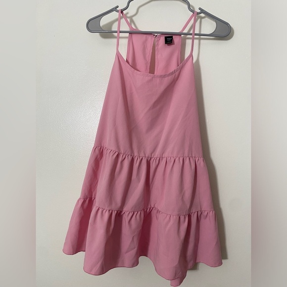 SHEIN Tops - SHEIN 2XL Light Pink Ruffle Hem Cami Top